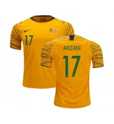 Australia #17 Arzani Home Soccer Country Jersey