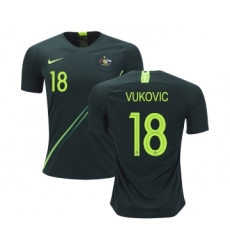 Australia #18 Vukovic Away Soccer Country Jersey
