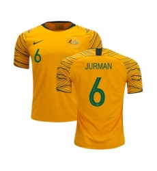 Australia #6 Jurman Home Soccer Country Jersey