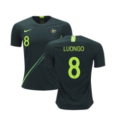 Australia #8 Luongo Away Soccer Country Jersey