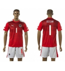 Austria #1 Ozcan Red Home Soccer Country Jersey