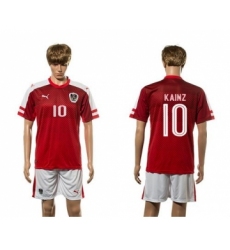 Austria #10 Kainz Red Home Soccer Country Jersey