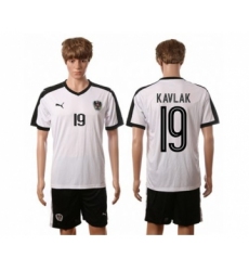 Austria #19 Kavlak White Away Soccer Country Jersey