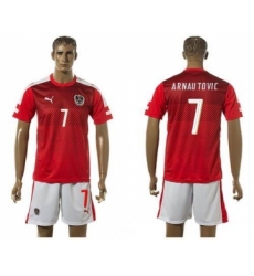 Austria #7 Arnautovic Red Home Soccer Country Jersey
