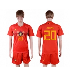Belgium #20 Januzaj Red Soccer Country Jersey