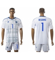 Bosnia Herzegovina #1 Begovic Away Soccer Country Jersey