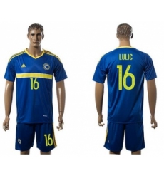 Bosnia Herzegovina #16 Lulic Home Soccer Country Jersey