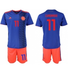 Colombia #11 Cuadrado Away Soccer Country Jersey