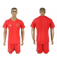 Colombia Blank Red Goalkeeper Soccer Country Jersey