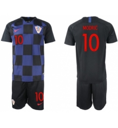 Croatia #10 Modric Away Soccer Country Jersey
