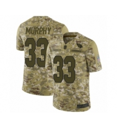 Men's Arizona Cardinals #33 Byron Murphy Limited Camo 2018 Salute to Service Football Jersey