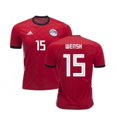 Egypt #15 Wensh Red Home Soccer Country Jersey