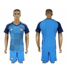 Egypt Blank Blue Goalkeeper Soccer Country Jersey