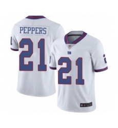 Youth New York Giants #21 Jabrill Peppers Limited White Rush Vapor Untouchable Football Jersey