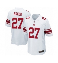 Men's New York Giants #27 Deandre Baker Game White Football Jersey