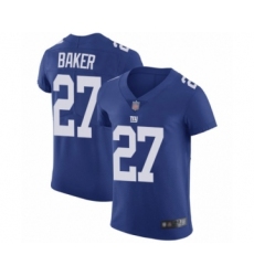 Men's New York Giants #27 Deandre Baker Royal Blue Team Color Vapor Untouchable Elite Player Football Jersey