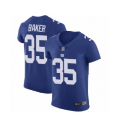 Men's New York Giants #35 Deandre Baker Royal Blue Team Color Vapor Untouchable Elite Player Football Jersey