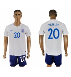 England #20 Barkley Home Soccer Country Jersey