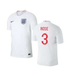 England #3 Rose Home Thai Version Soccer Country Jersey