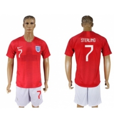 England #7 Sterling Away Soccer Country Jersey