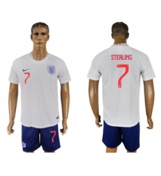 England #7 Sterling Home Soccer Country Jersey