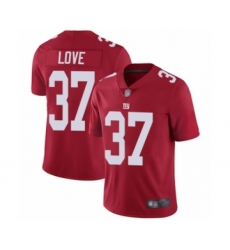 Men's New York Giants #37 Julian Love Red Alternate Vapor Untouchable Limited Player Football Jersey