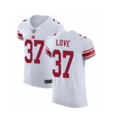 Men's New York Giants #37 Julian Love White Vapor Untouchable Elite Player Football Jersey