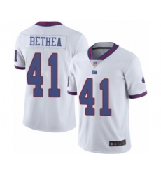Men's New York Giants #41 Antoine Bethea Elite White Rush Vapor Untouchable Football Jersey