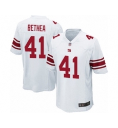 Men's New York Giants #41 Antoine Bethea Game White Football Jersey