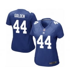 Women's New York Giants #44 Markus Golden Game Royal Blue Team Color Football Jersey