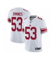 Youth New York Giants #53 Oshane Ximines White Vapor Untouchable Limited Player Football Jersey