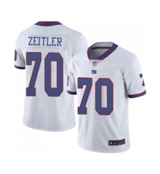 Men's New York Giants #70 Kevin Zeitler Elite White Rush Vapor Untouchable Football Jersey