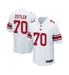 Men's New York Giants #70 Kevin Zeitler Game White Football Jersey