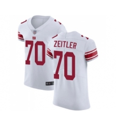 Men's New York Giants #70 Kevin Zeitler White Vapor Untouchable Elite Player Football Jersey