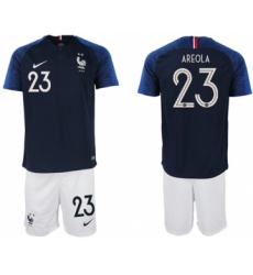 France #23 Areola Home Soccer Country Jersey