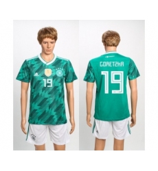 Germany #19 Goretzka Away Soccer Country Jersey
