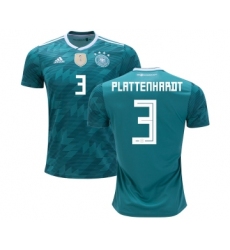 Germany #3 Plattenhardt Away Soccer Country Jersey