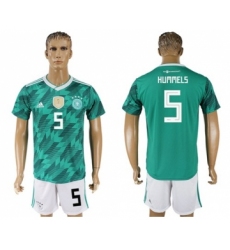 Germany #5 Hummels Away Soccer Country Jersey