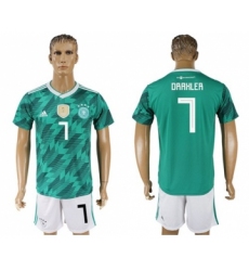Germany #7 Draxler Away Soccer Country Jersey