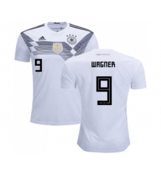 Germany #9 Wagner White Home Soccer Country Jersey