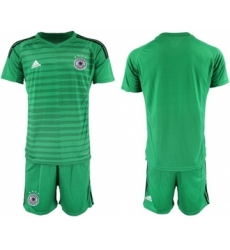 Germany Blank Green Goalkeeper Soccer Country Jersey