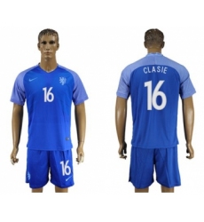 Holland #16 Clasie Away Soccer Country Jersey