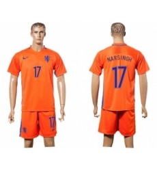 Holland #17 Narsingh Home Soccer Country Jersey