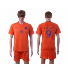 Holland #9 V.persie Home Soccer Country Jersey