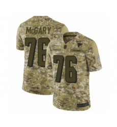 Youth Atlanta Falcons #76 Kaleb McGary Limited Camo 2018 Salute to Service Football Jersey