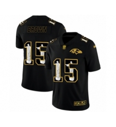 Men's Baltimore Ravens #15 Marquise Brown Black Jesus Faith Limited Player Football Jersey