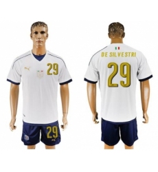 Italy #29 De Silvestri Away Soccer Country Jersey