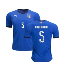 Italy #5 Gagliardini Home Soccer Country Jersey