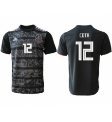 Mexico #12 Cota Black Soccer Country Jersey