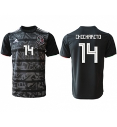 Mexico #14 Chicharito Black Soccer Country Jersey
